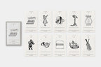 Ex Libris Bookplate Sticker Series / TOUCH & FLOW