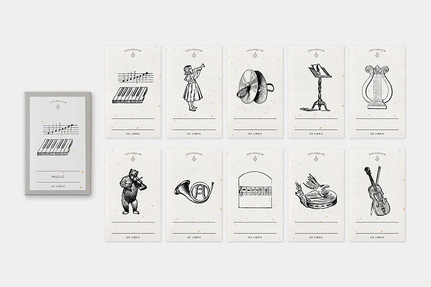 Ex Libris Bookplate Sticker Series / TOUCH & FLOW