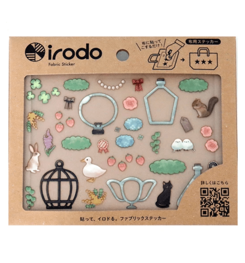 Fabric Sticker Set Animals / irodo