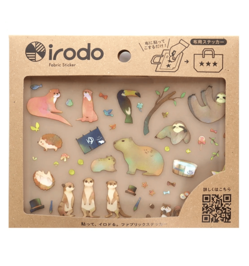 Fabric Sticker Set Animals / irodo