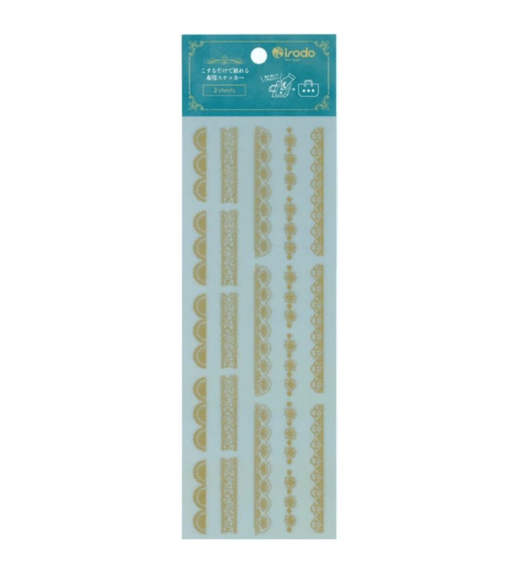 Fabric Sticker Set Lace / irodo