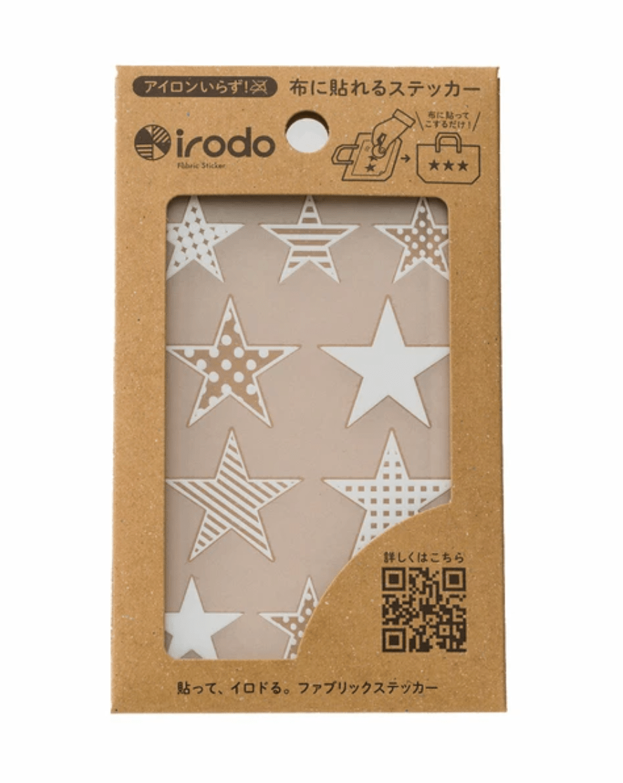 Fabric Sticker Set Star Pattern / irodo