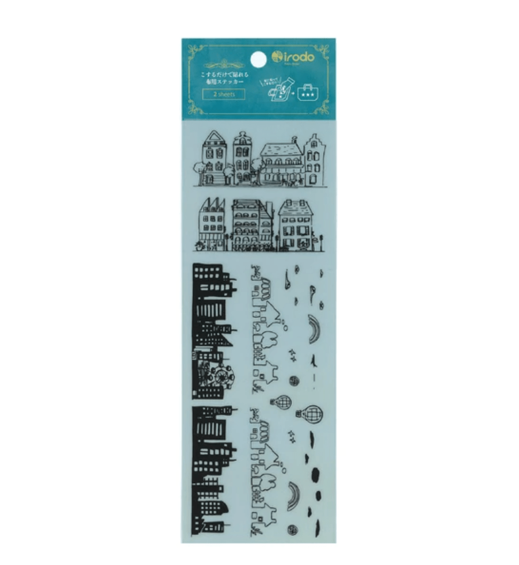 Fabric Sticker Set Town / irodo