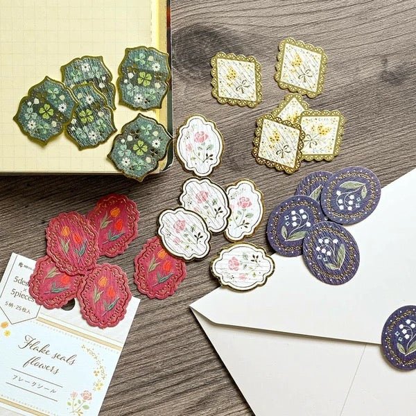 Flake Seal Flowers Sticker / NB