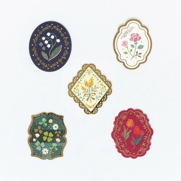 Flake Seal Flowers Sticker / NB
