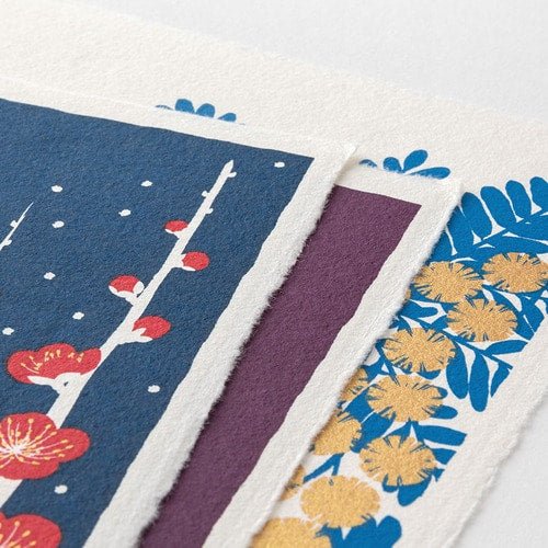 Floral Echizen Washi Paper Calendar 2026 / MIDORI