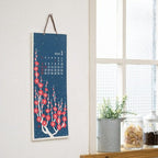 Floral Echizen Washi Paper Calendar 2026 / MIDORI