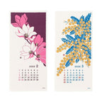 Floral Echizen Washi Paper Calendar 2026 / MIDORI