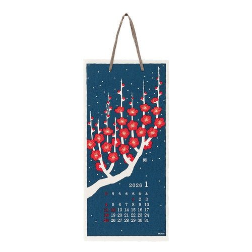 Floral Echizen Washi Paper Calendar 2026 / MIDORI