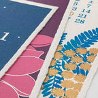 Floral Echizen Washi Paper Calendar 2026 / MIDORI