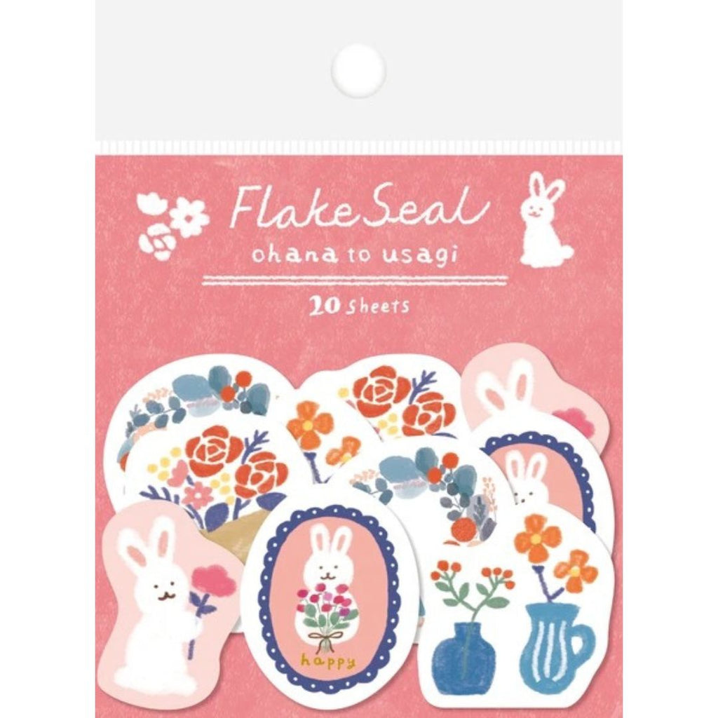 Flower Bunny Flake Stickers / Furukawa Shiko