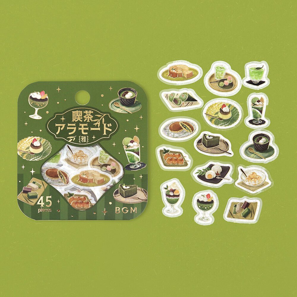 BGM Foil Stamping "Kissa A La Mode: Miyabi" Flake Stickers / BGM