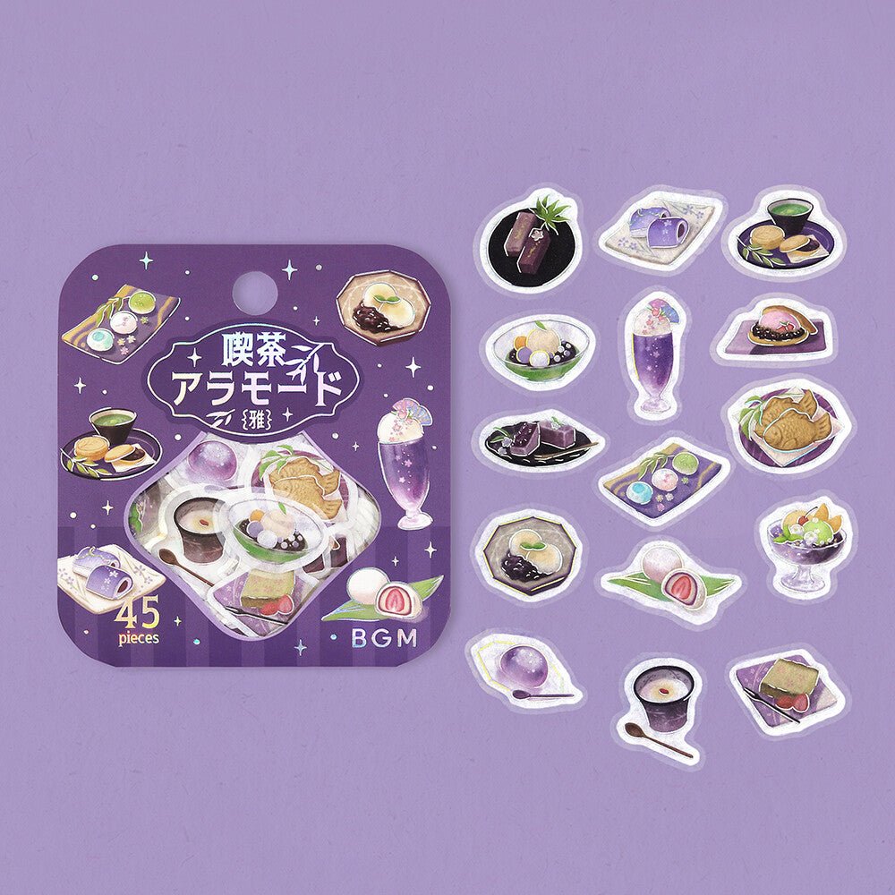 BGM Foil Stamping "Kissa A La Mode: Miyabi" Flake Stickers / BGM