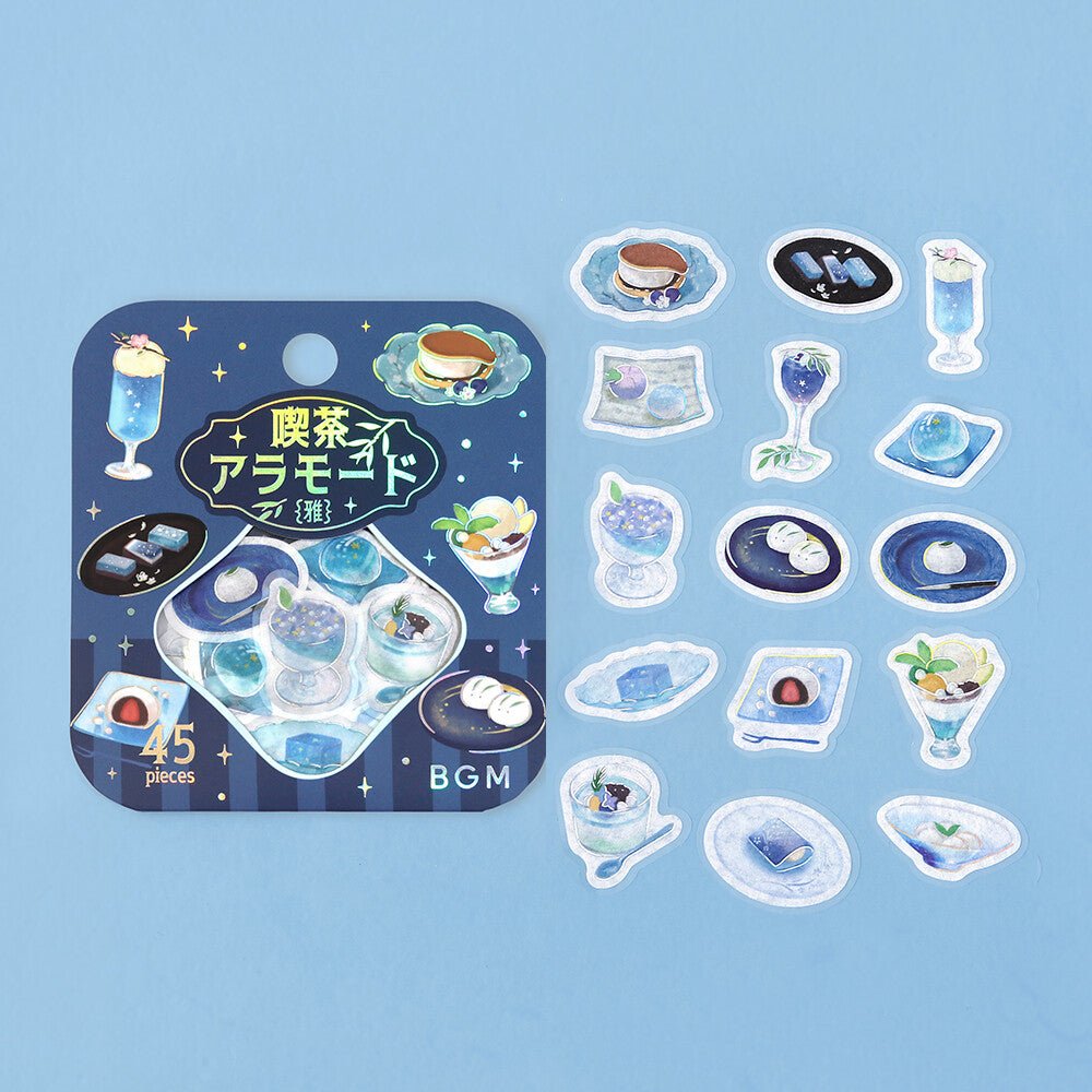 BGM Foil Stamping "Kissa A La Mode: Miyabi" Flake Stickers / BGM