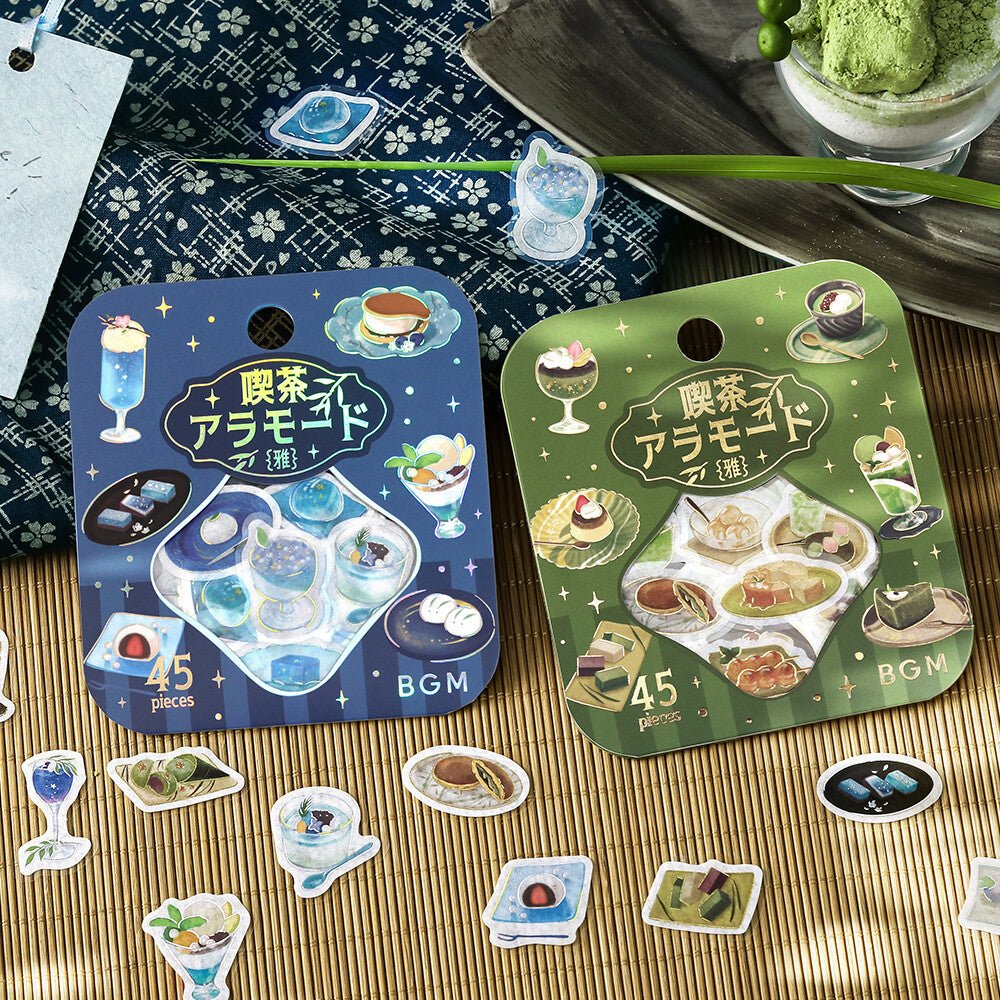 BGM Foil Stamping "Kissa A La Mode: Miyabi" Flake Stickers / BGM