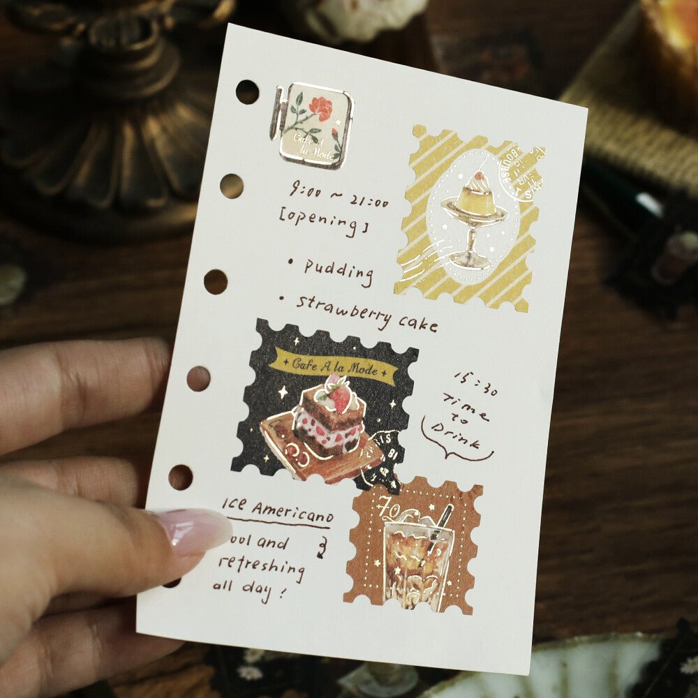 BGM Foil Stamping "Kissa A La Mode: Stamp" Flake Stickers / BGM