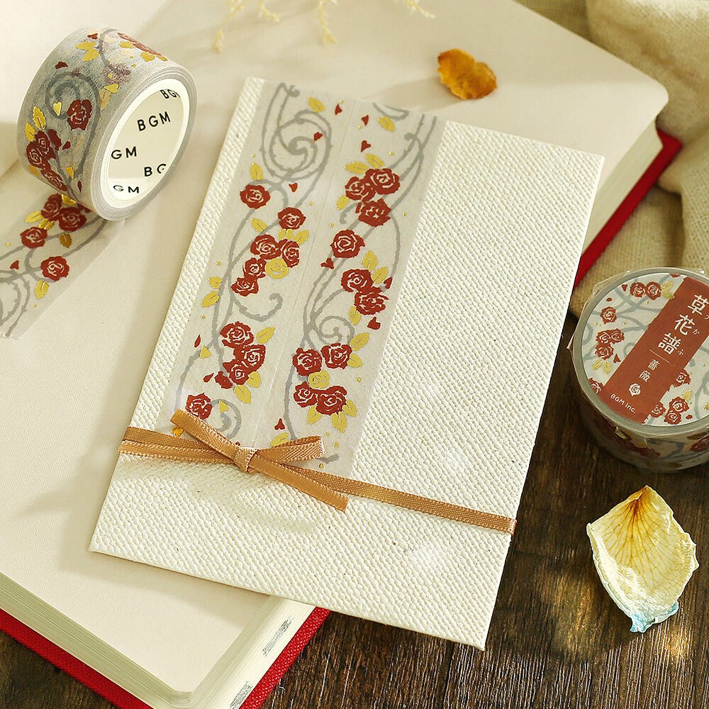 BGM Botanical Notes Foil Masking Tape / BGM