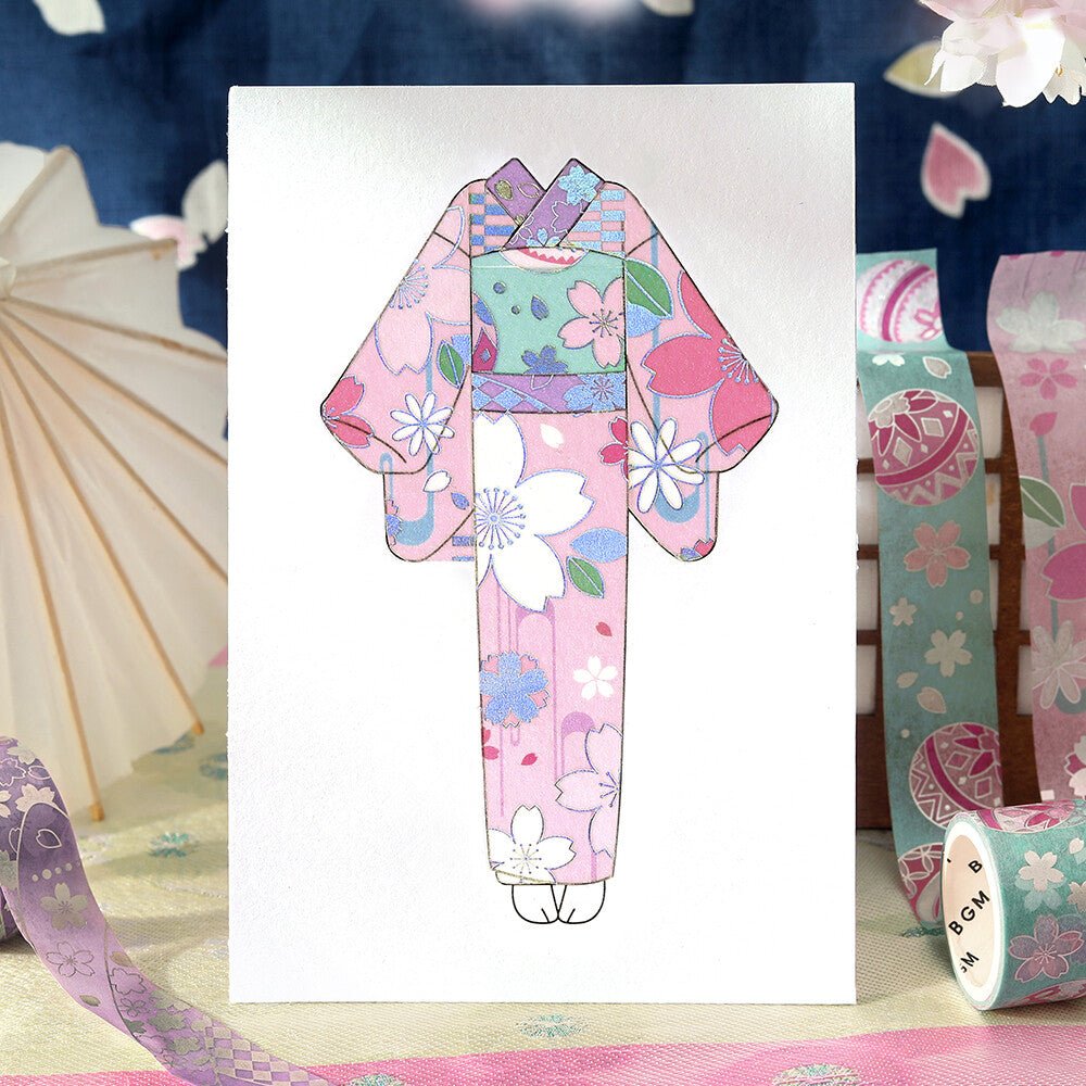 BGM Kimono Pattern Series Volume 2 Foil Masking Tape Set / BGM