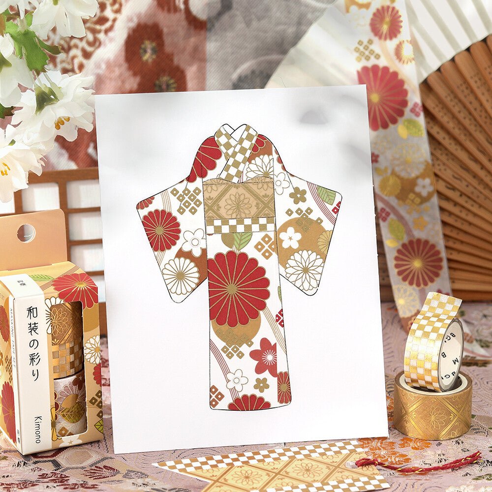 BGM Kimono Pattern Series Volume 2 Foil Masking Tape Set / BGM