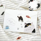 Foil Stamping "Cat Diary" Memo Flake Stickers / BGM