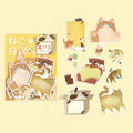 Foil Stamping "Cat Diary" Memo Flake Stickers / BGM
