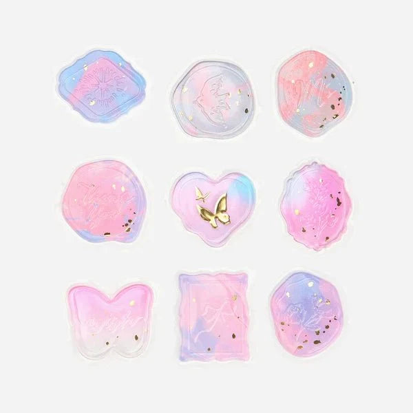 Foil Stamping "Phantom Flower" Sealing Sticker / BGM