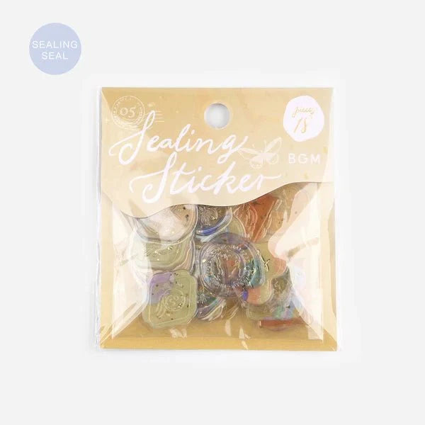Foil Stamping "Phantom Flower" Sealing Sticker / BGM