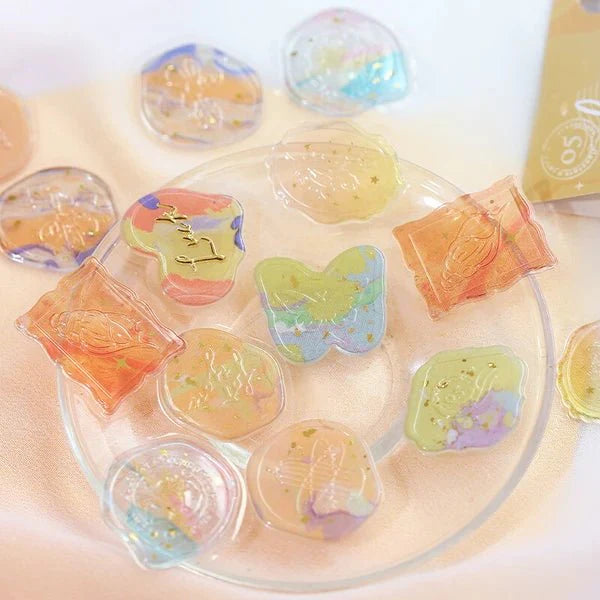 Foil Stamping "Phantom Flower" Sealing Sticker / BGM