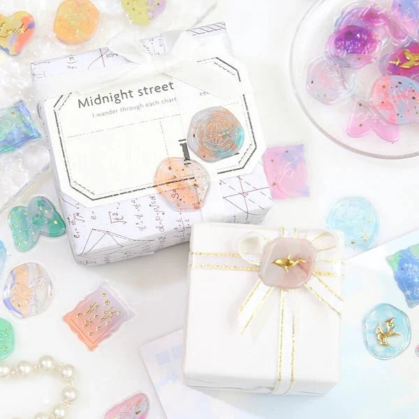 Foil Stamping "Phantom Flower" Sealing Sticker / BGM