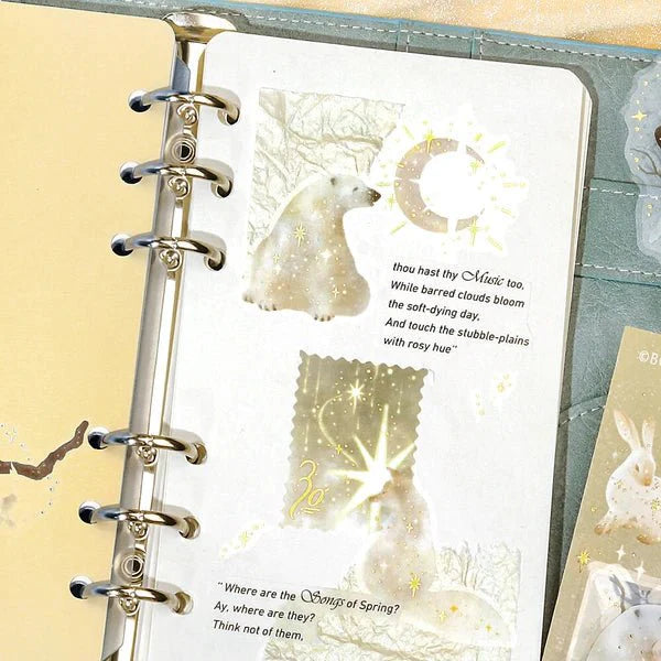 Foil Stamping "Stardust Magic" Clear Stickers / BGM