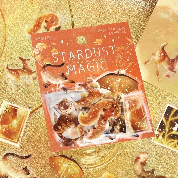 Foil Stamping "Stardust Magic" Clear Stickers / BGM