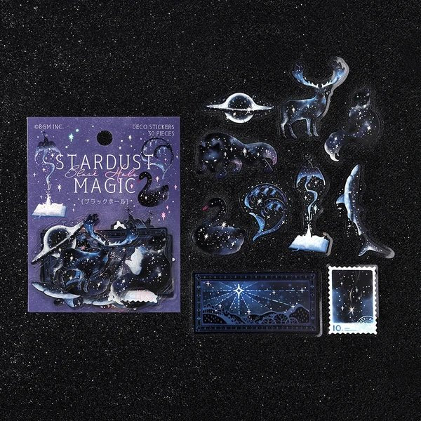 Foil Stamping "Stardust Magic" Clear Stickers / BGM