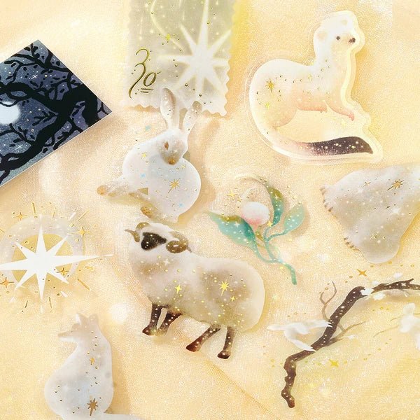 Foil Stamping "Stardust Magic" Clear Stickers / BGM