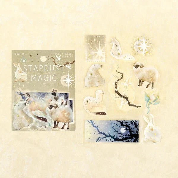 Foil Stamping "Stardust Magic" Clear Stickers / BGM