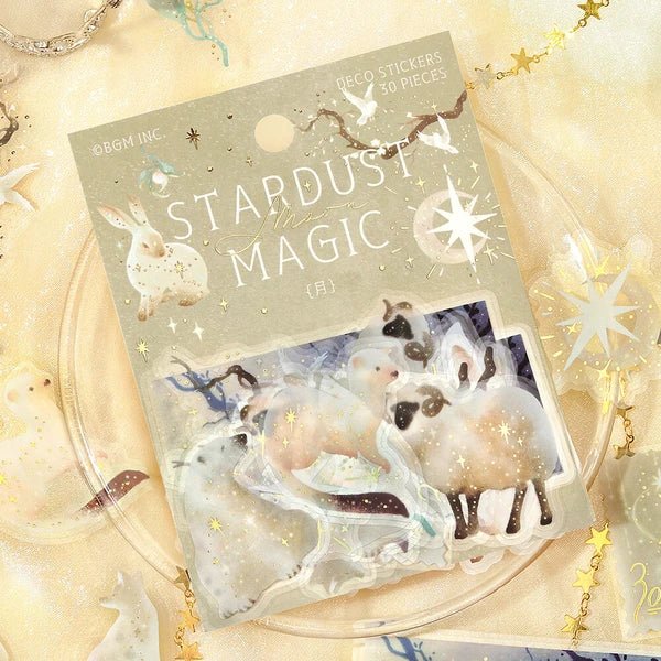 Foil Stamping "Stardust Magic" Clear Stickers / BGM