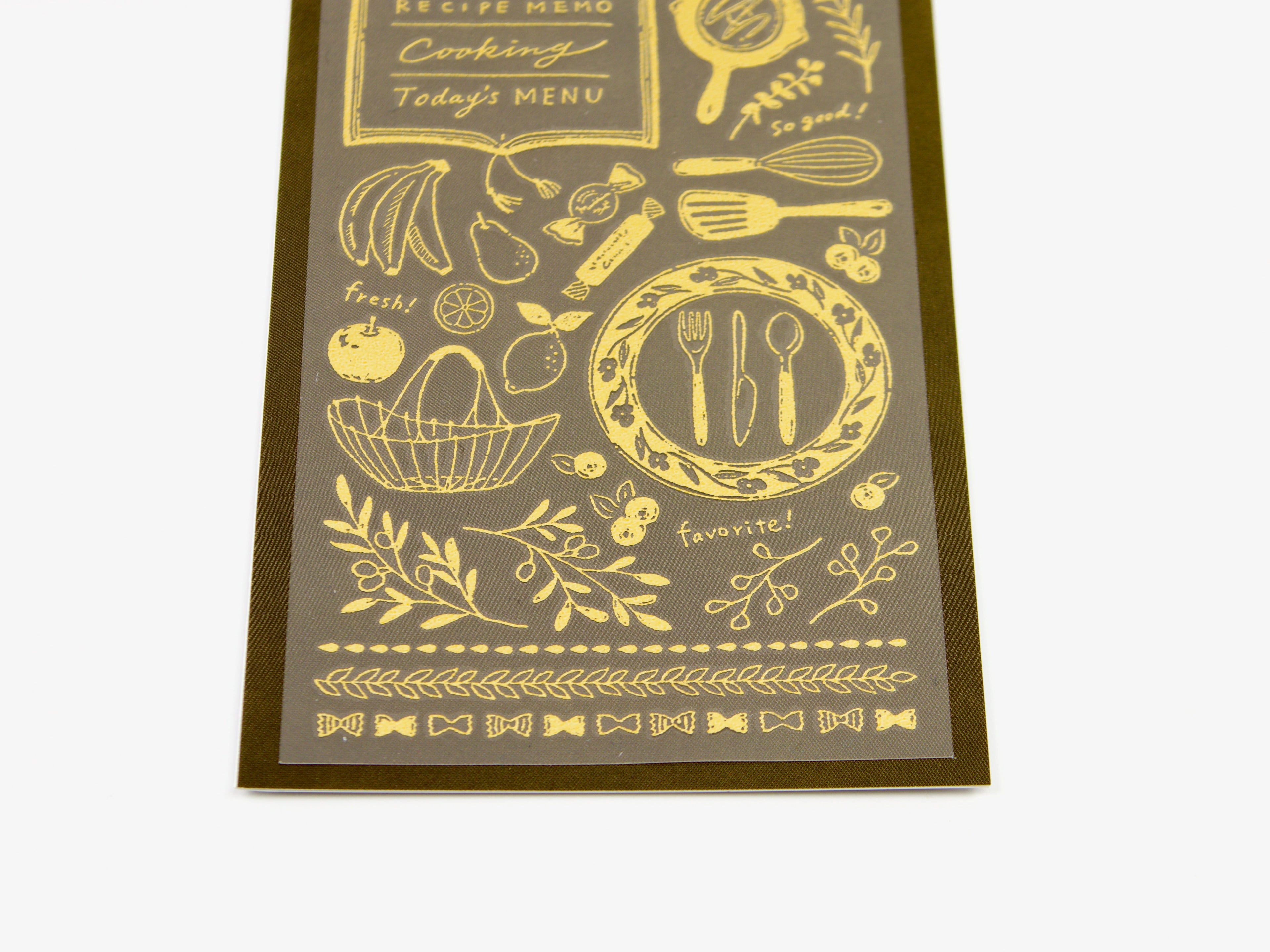 Midori Gold Foil Transfer Stickers