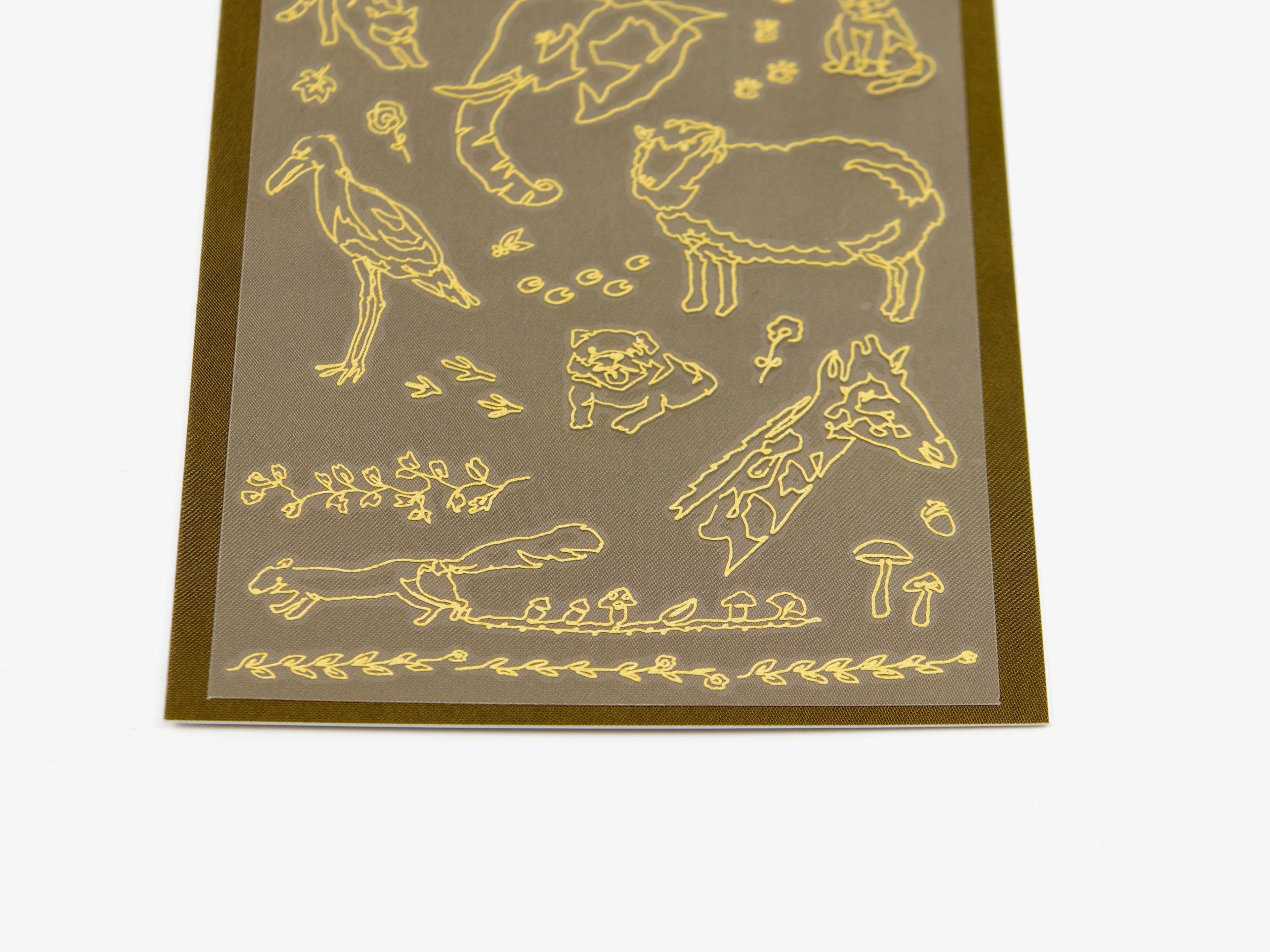 Midori Gold Foil Transfer Stickers