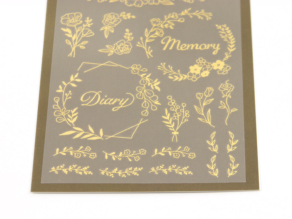Midori Gold Foil Transfer Stickers