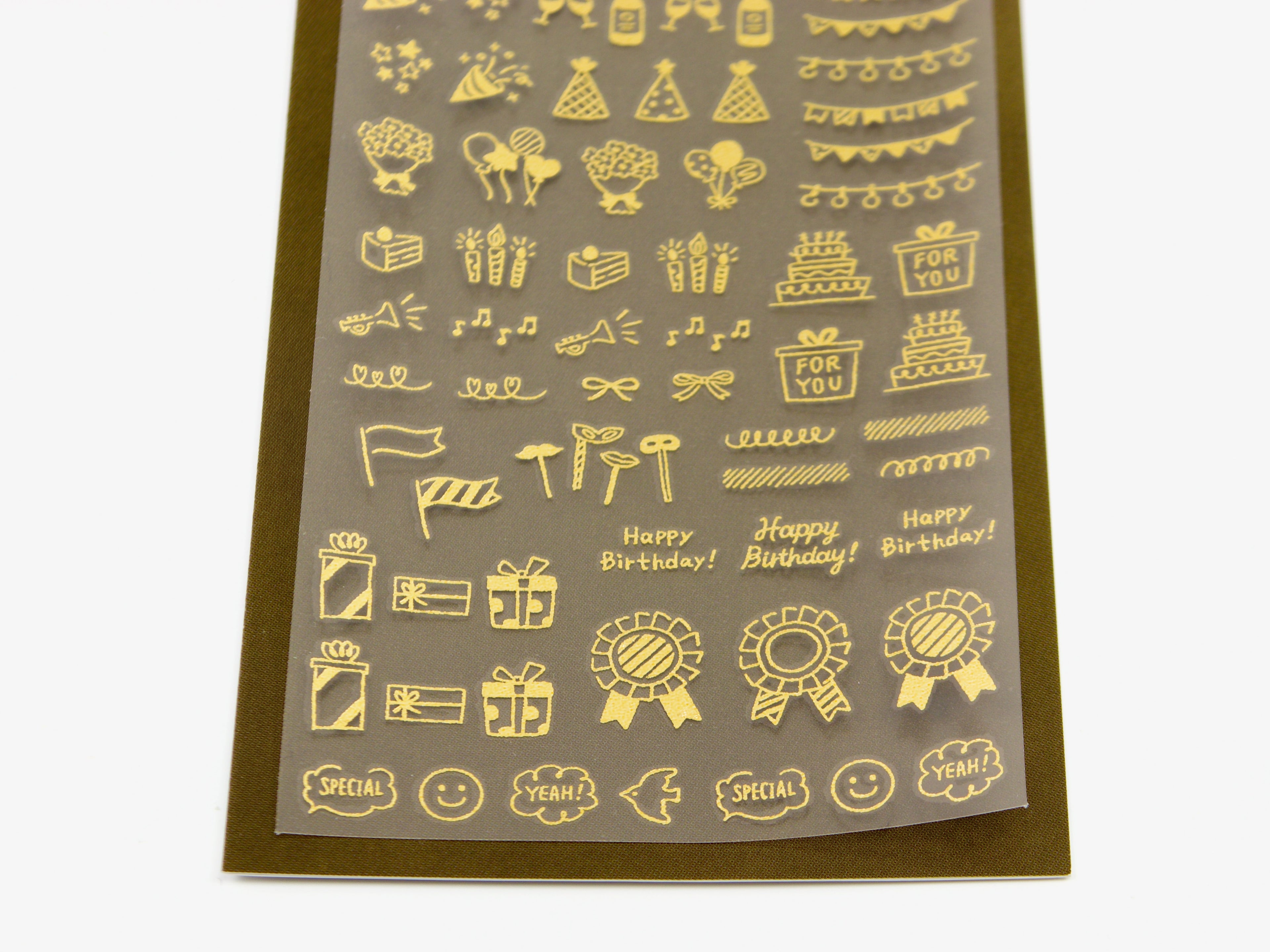 Midori Gold Foil Transfer Stickers