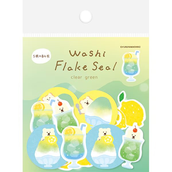 Food Animals Flake Seal Stickers / Furukawa Shiko