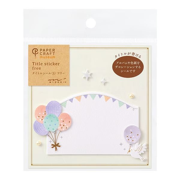 Free Write Greeting Stickers / MIDORI