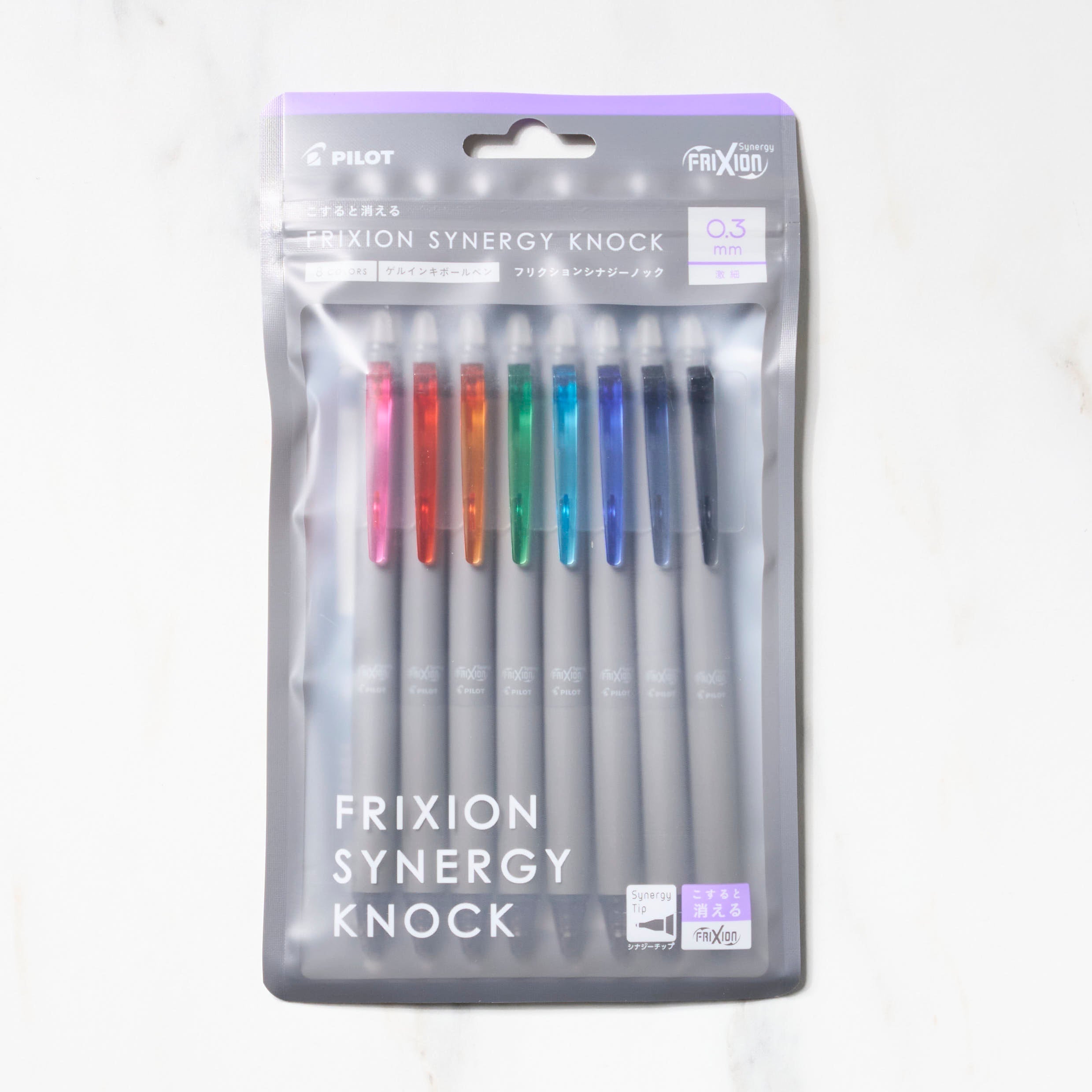 Frixion Synergy Knock 8 Color Ballpoint Pen Set / Pilot