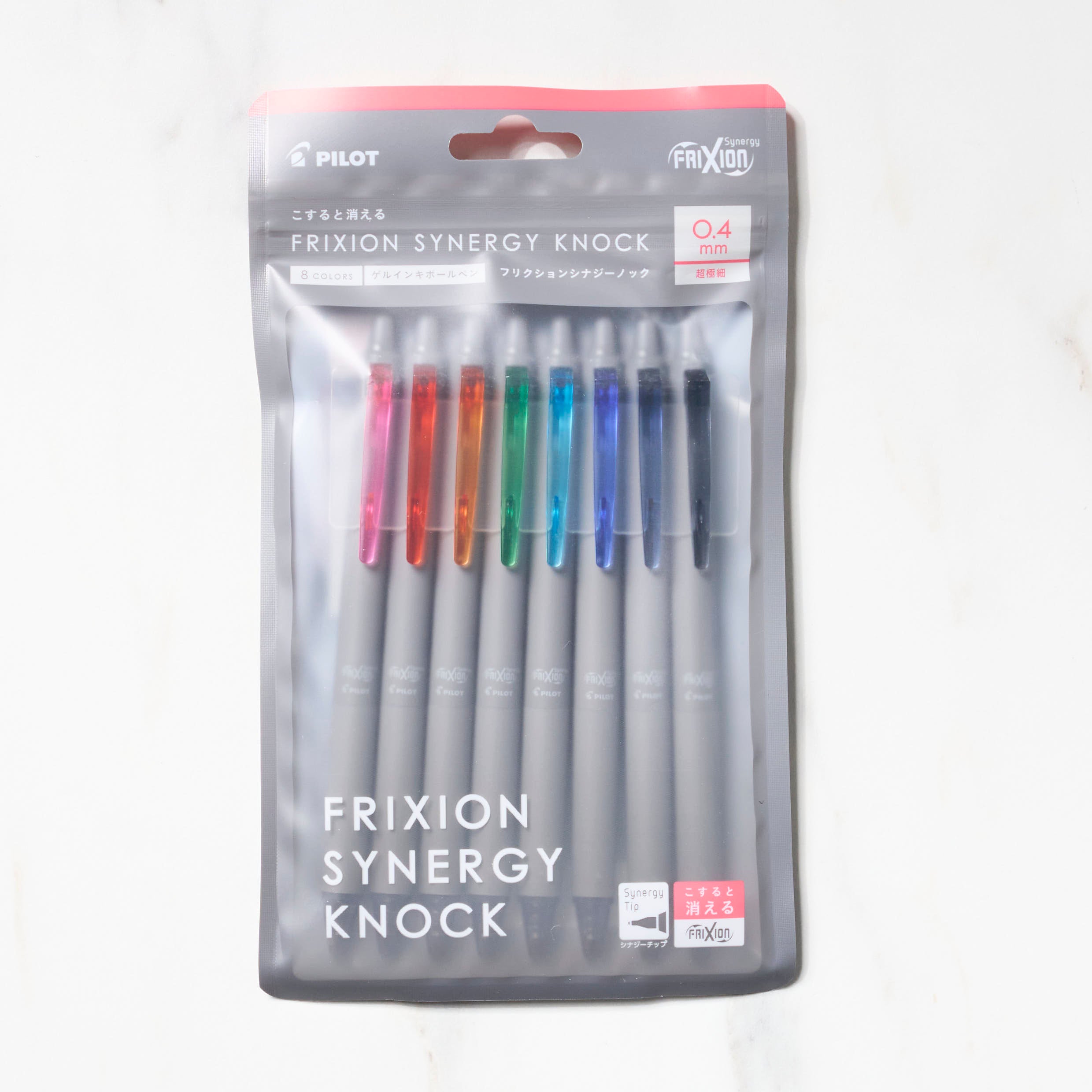 Frixion Synergy Knock 8 Color Ballpoint Pen Set / Pilot