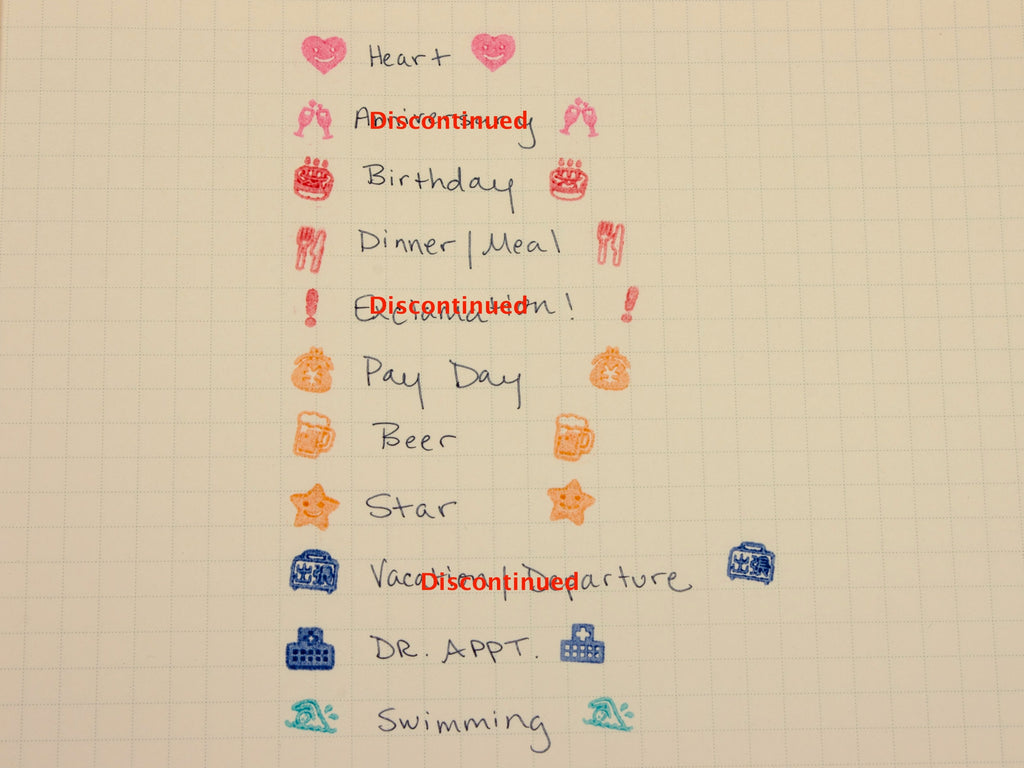 Frixion Planner Stamps