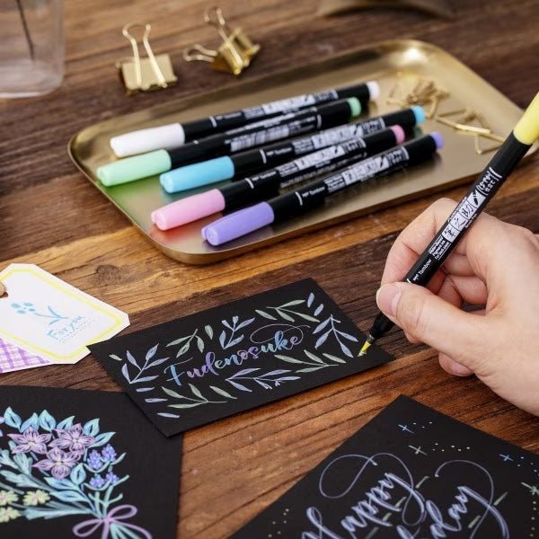 Fudenosuke Brush Color Pens 10 and 6 Color Set / Tombow
