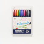 Fudenosuke Brush Color Pens 10 and 6 Color Set / Tombow