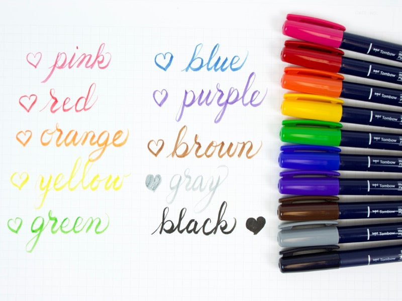 Tombow Fudenosuke Color Brush Pen