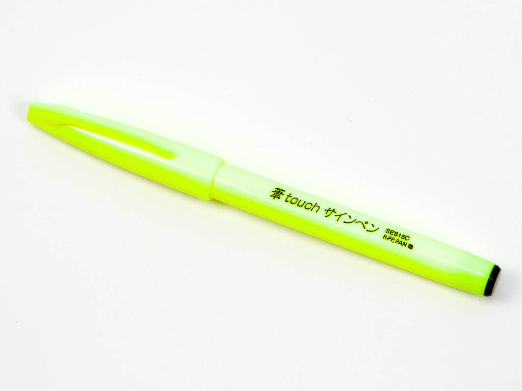 Pentel Fude Touch Sign Pen 6 Color Set