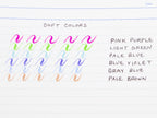 Pentel Fude Touch Sign Pen 6 Color Set