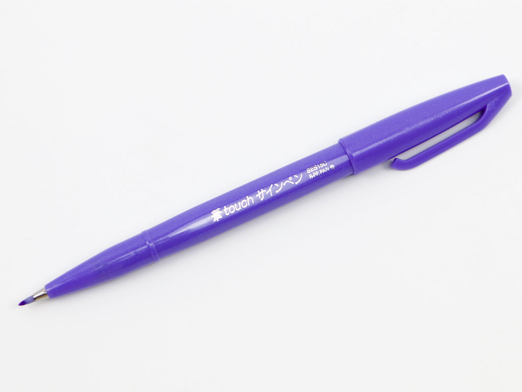 Pentel Fude Touch Sign Pen 6 Color Set